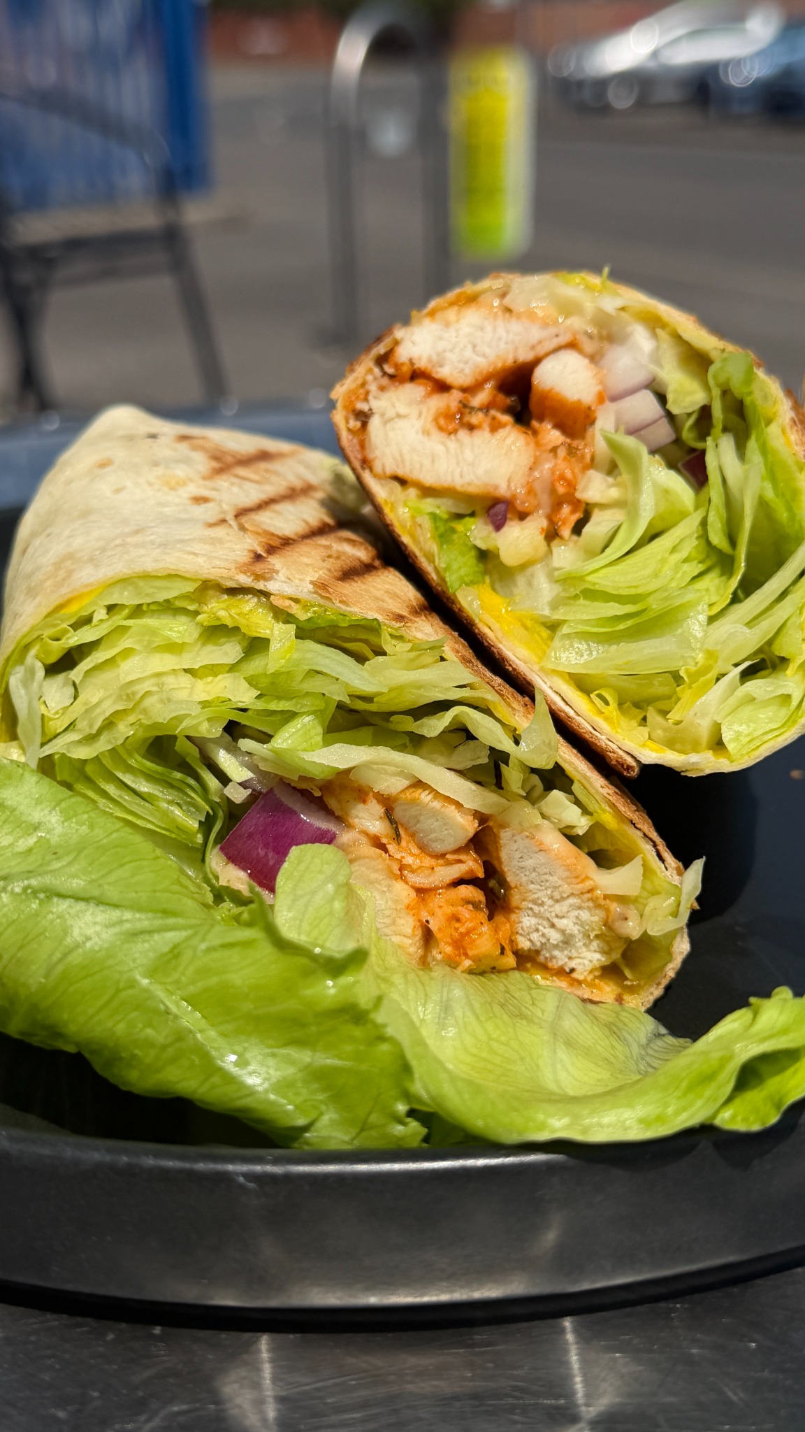Fresh toasted chicken wrap from Fuel Café Portsmouth